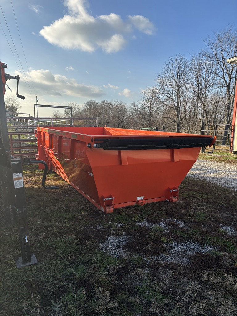 14-yard roll-off dumpster on-site